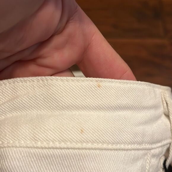 Citizens Of Humanity White Racer Lowrise Skinny Crop Jeans Summer Resort - Picture 11 of 14